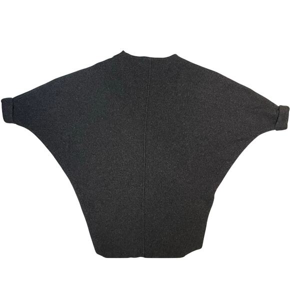 James Perse Cashmere Cocoon Cardigan Sz 0 Charcoal Open Front Dolman Cozycore - Picture 8 of 10